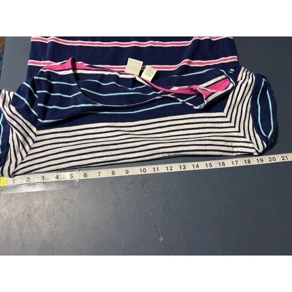 C&C Californi Maxi Dress L Beachy Vacation Resort Striped - Picture 4 of 11